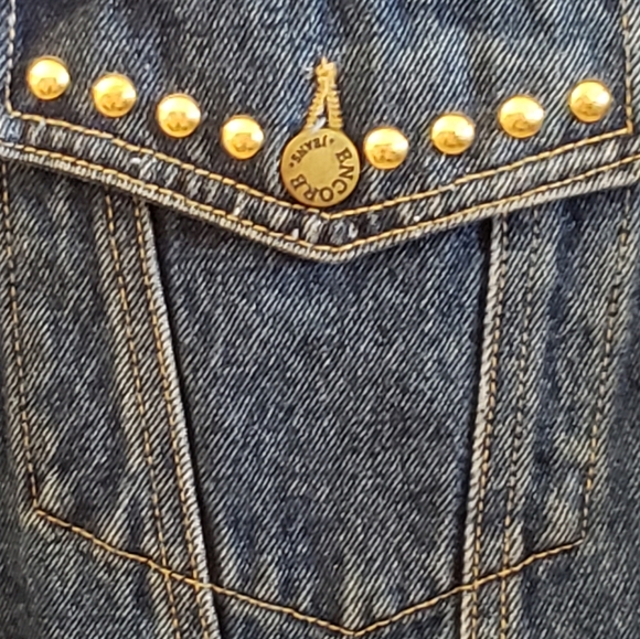 Encore Custom denim studded jacket  Medium - Picture 6 of 15